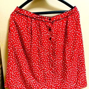 Promod Red Skirt